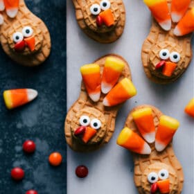 Nutter Butter Turkey Cookies