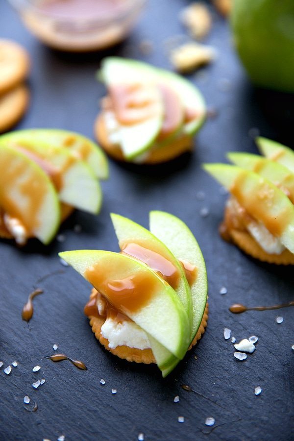 Caramel Apple Ricotta Bites