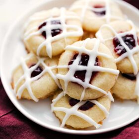 Thumbprint Cookies (Raspberry Almond Flavored)