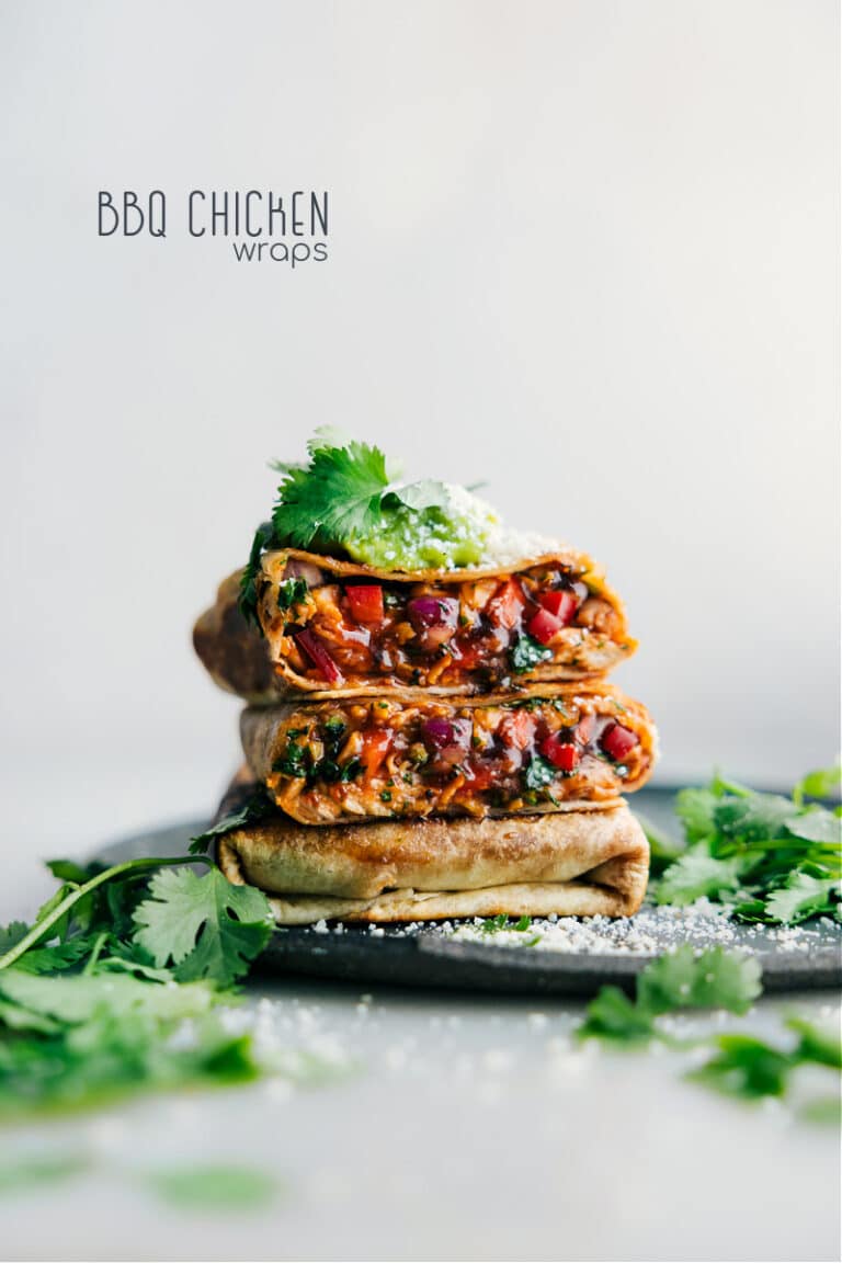 Easy BBQ Chicken Wraps