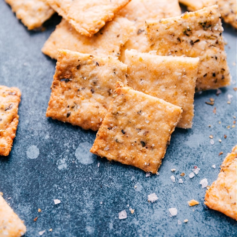 Image of a stack of Homemade Crackers ready to be eaten