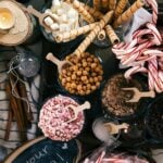 Crockpot Toasted Marshmallow Hot Chocolate with a Hot Chocolate Bar
