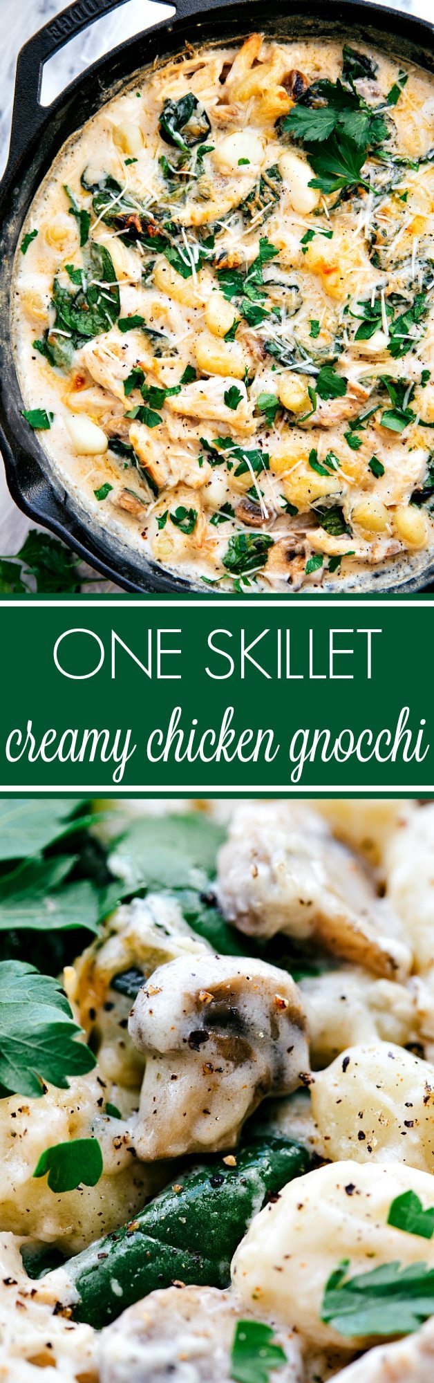 one pan chicken and spinach gnocchi