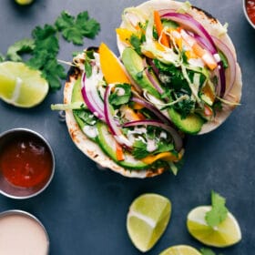 BBQ Chicken Tacos With Coleslaw