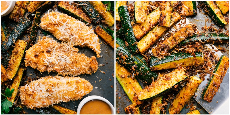 Sheet Pan Chicken and Zucchini