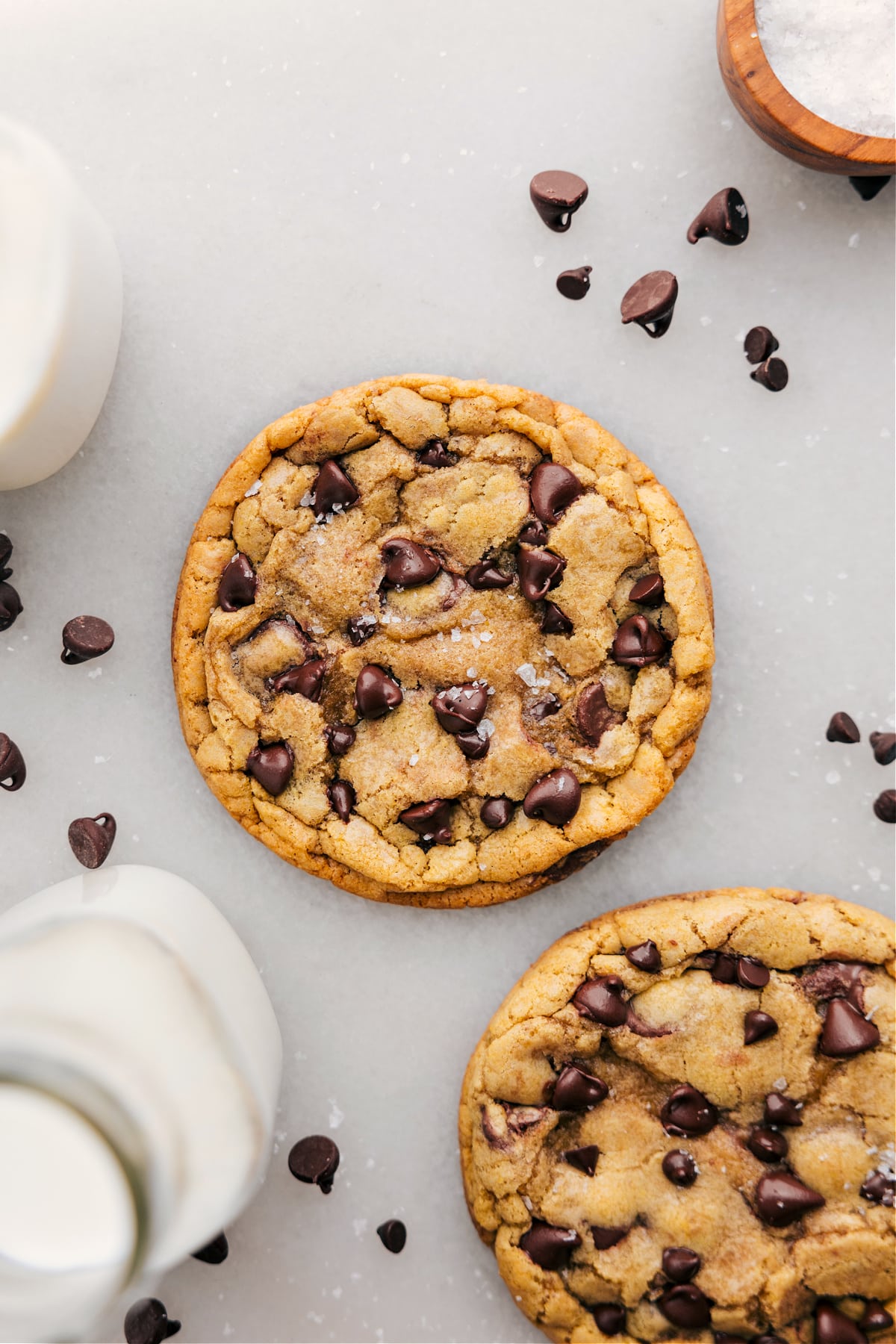 Single Serve Chocolate Chip Cookie baked and ready to be enjoyed.
