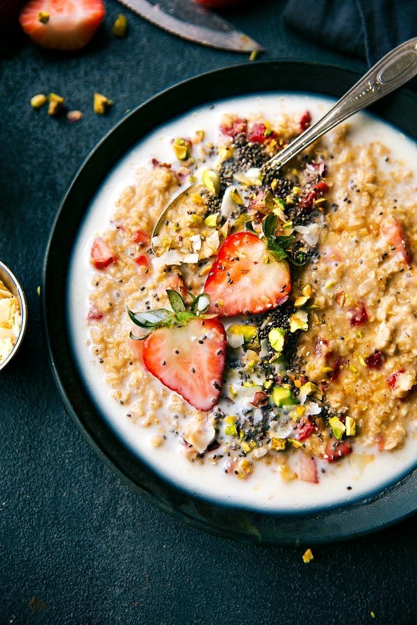 Strawberries and Cream Oatmeal Strawberries and Cream Oatmeal