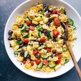 Sausage Tortellini Bake (ONE Skillet!)