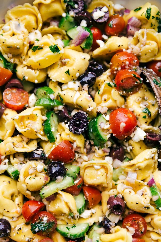 Greek Tortellini Salad (Best Dressing!) Chelsea's Messy Apron
