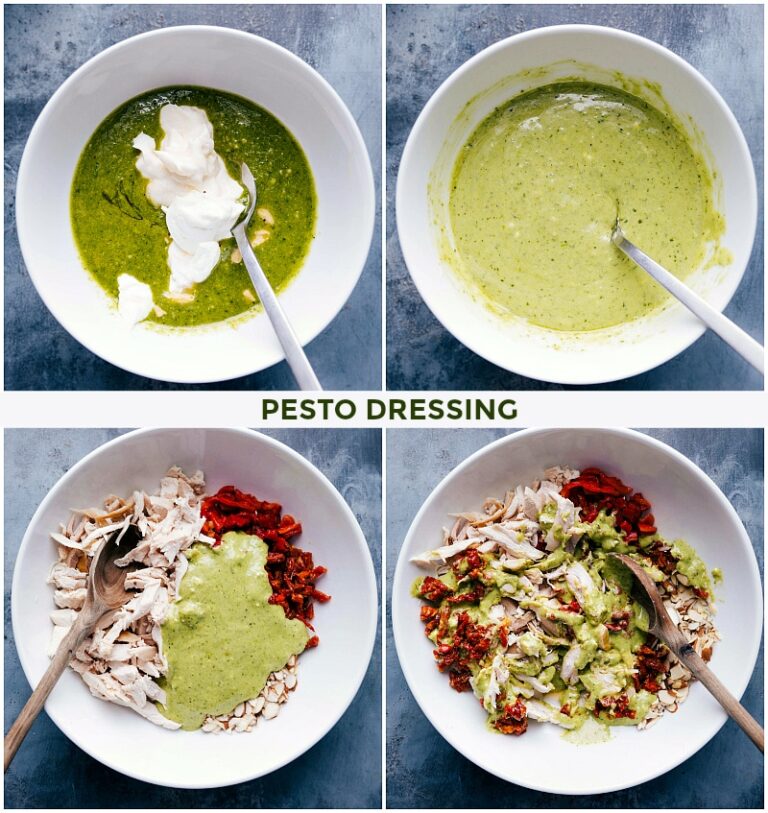 Pesto Chicken Salad {BEST Dressing!} Chelsea's Messy Apron