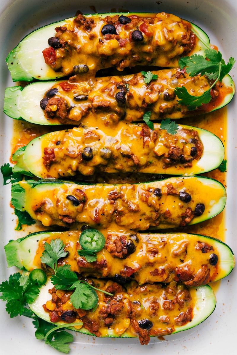 Mexican Zucchini Boats With Ground Turkey Chelsea S Messy Apron