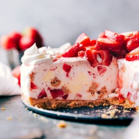 Strawberry Cheesecake Ice Cream Cake