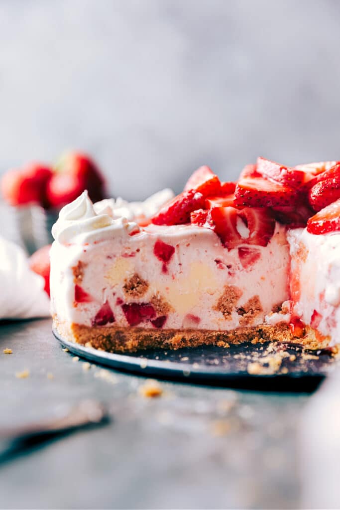 Strawberry Cheesecake Ice Cream Cake Chelsea's Messy Apron