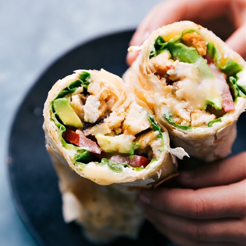  Italian Wraps showing the inside