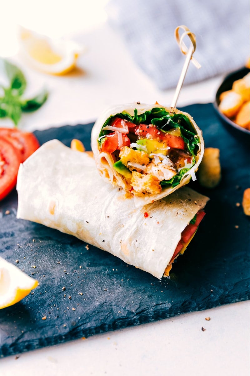 Saucy Italian Chicken Wraps Recipe