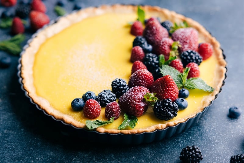 Close-up view of the Lemon Tart