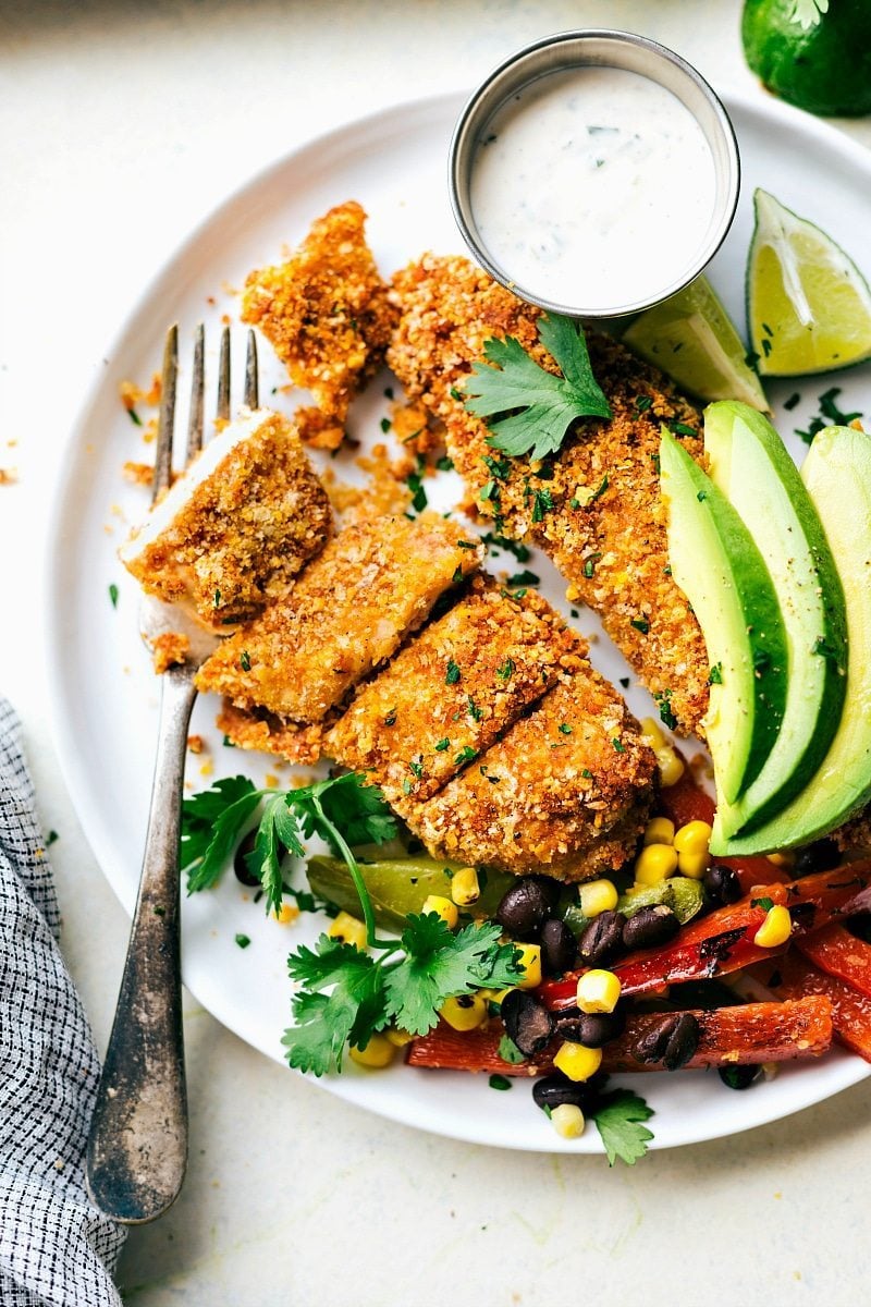 ONE PAN Mexican Tortilla Chicken with Veggies