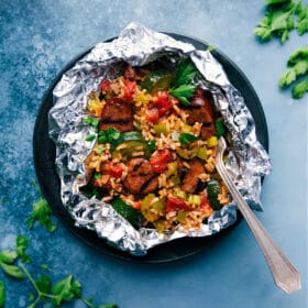 Tin Foil Jambalaya