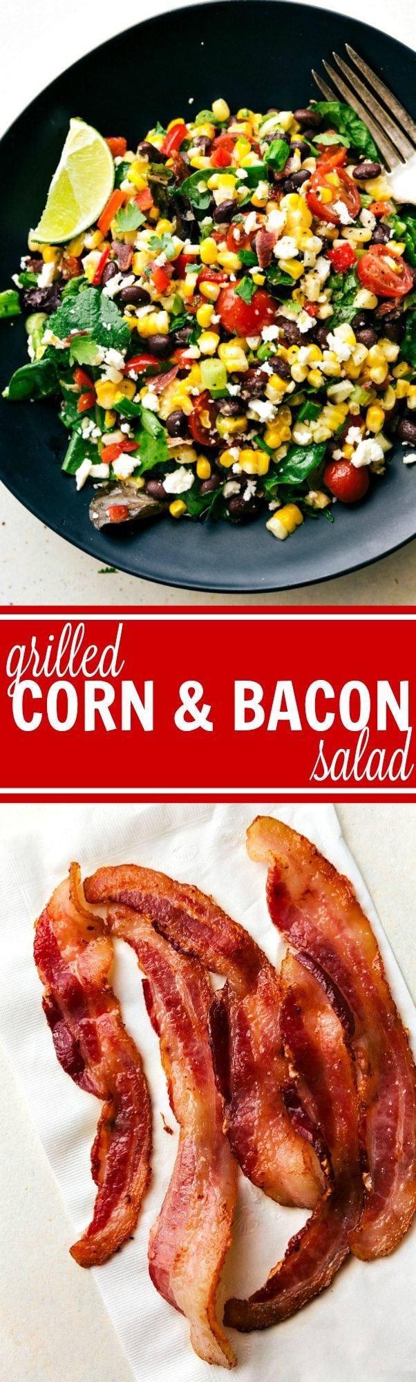 grilled bacon corn salad