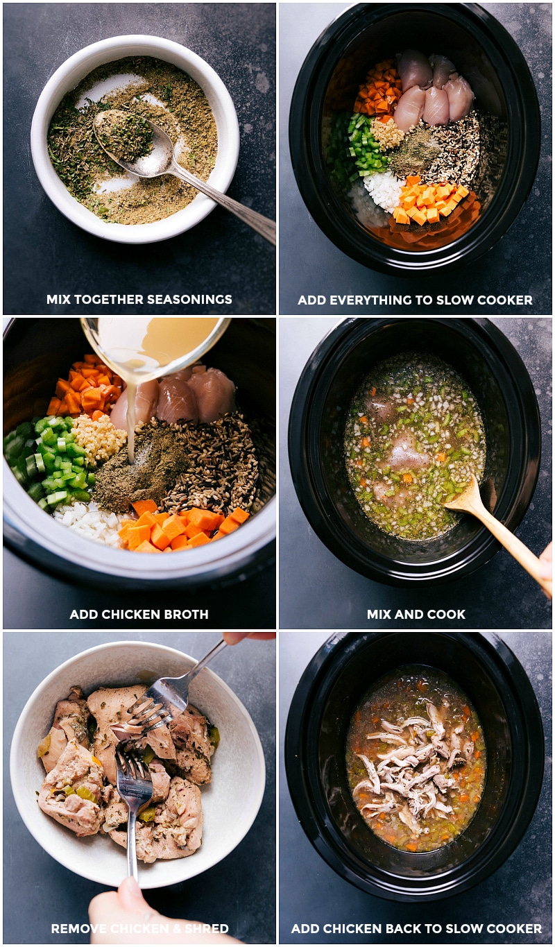 Chicken Wild Rice Soup  Slow Cooker or Instant Pot Recipe