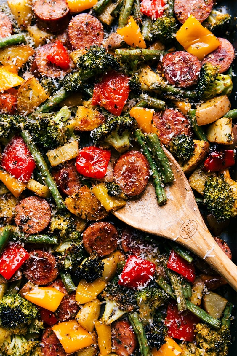 Sheet Pan Sausage and Veggies