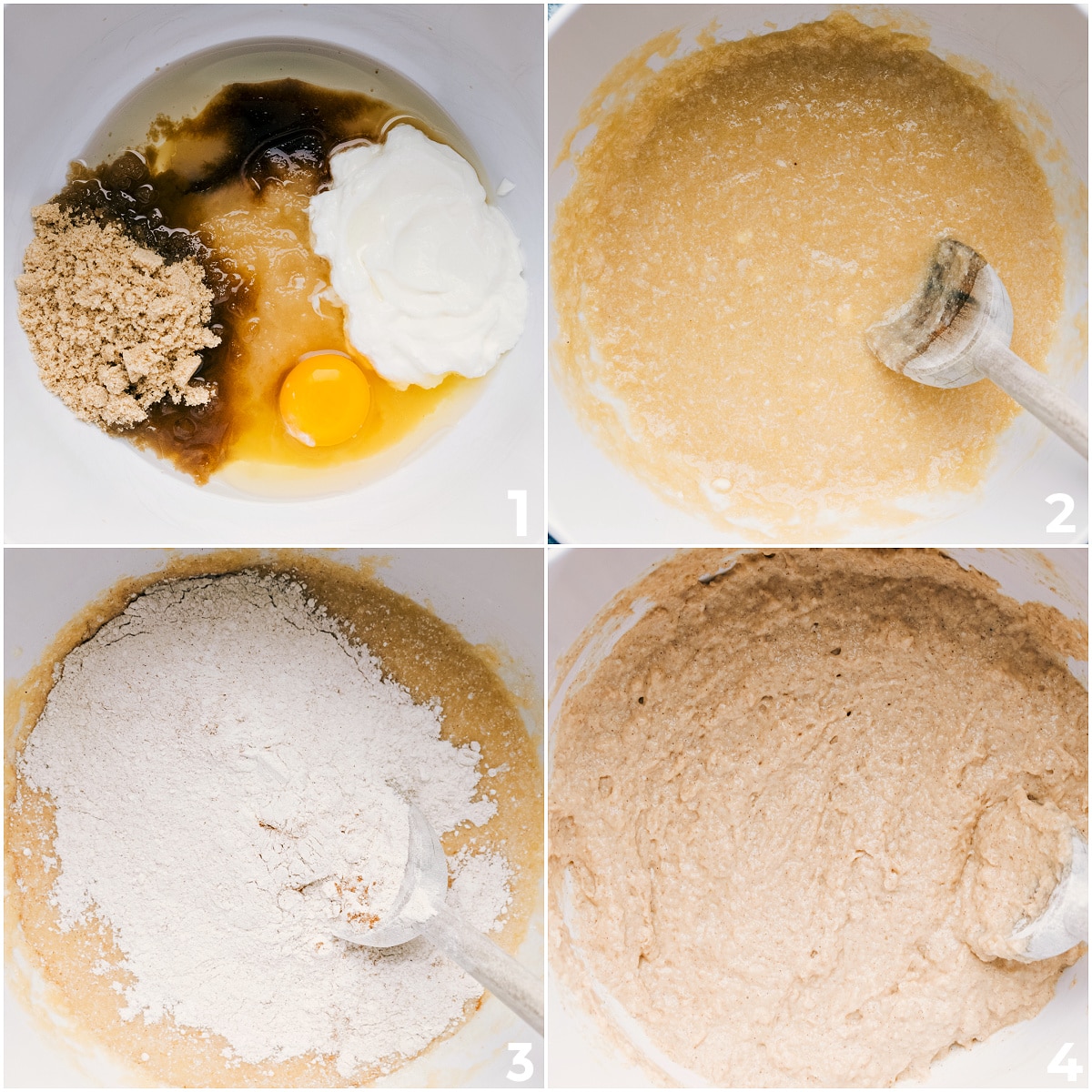 Big, moist, fluffy Applesauce Muffins have so many more wholesome ingredients than you'll find in typical bakery-style muffins! These muffins have a soft, moist interior with a crunchy and sweet cinnamon-sugar topping.