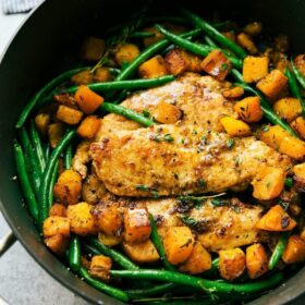 Skillet Chicken and Butternut Squash