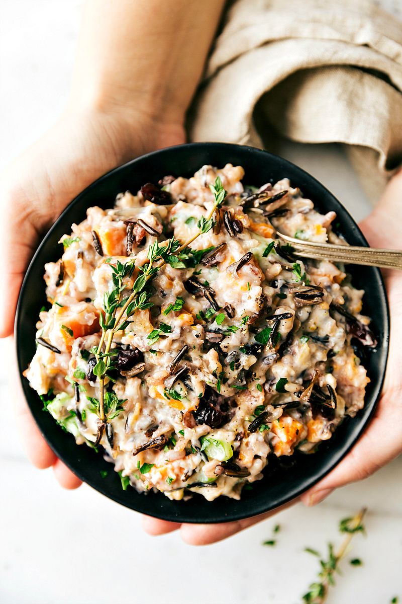 Crockpot WILD RICE CASSEROLE -- easy, delicious, and made simple using the slow cooker. Hearty, healthy meal the whole family will love. Recipe via chelseasmessyapron.com