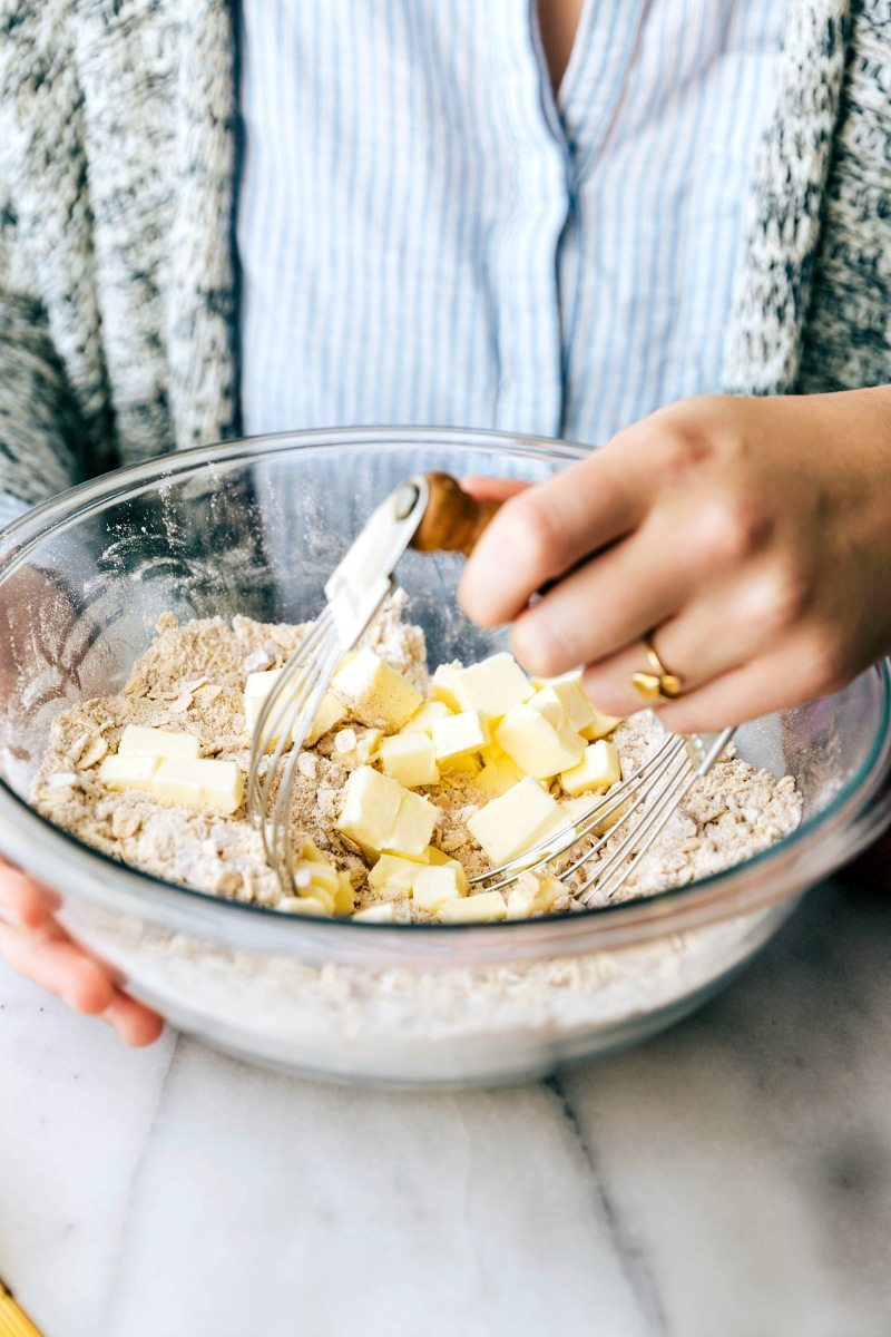 Easy Skillet Tart Cherry Crisp | Chelsea's Messy Apron