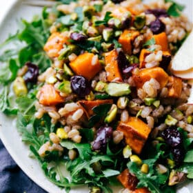 Sweet Potato Farro Salad