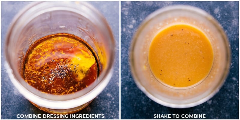 Process shots: making the dressing