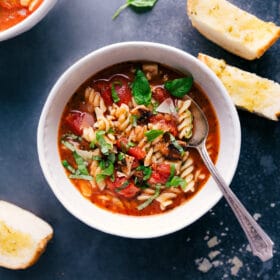 Chicken Parmesan Soup (In 20 Minutes!)