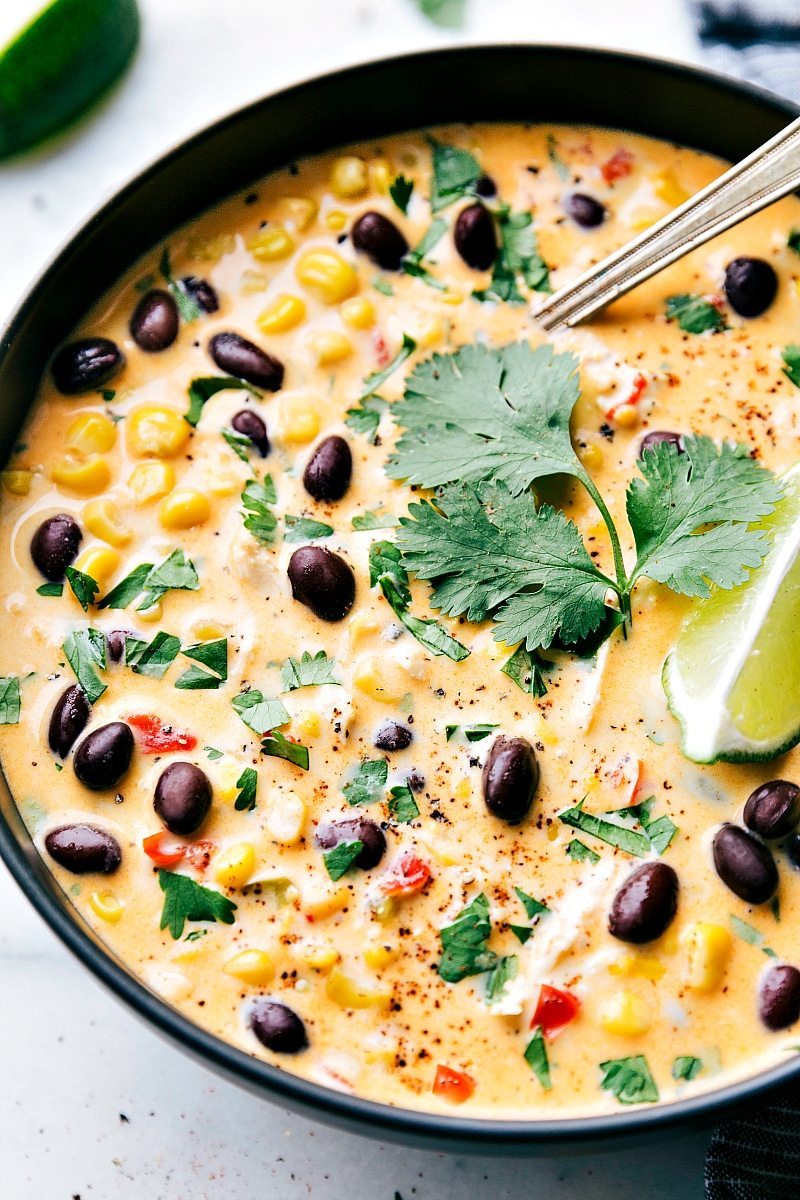 Image of the Chicken Corn Chowder ready to be eaten