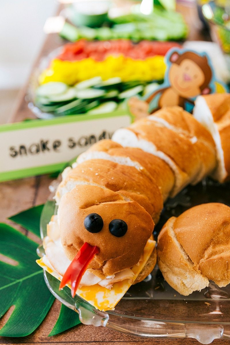 Jungle Party Snake Sandwich