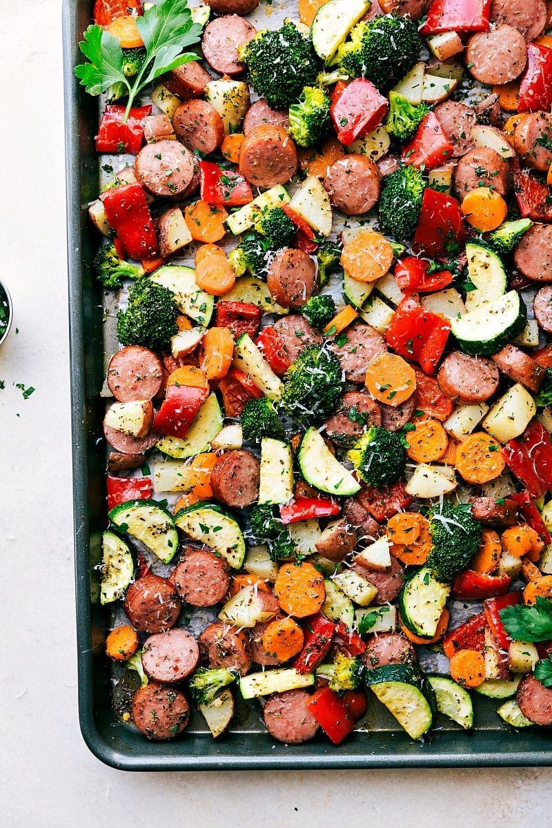 one pan healthy italian sausage veggies chelsea s messy apron