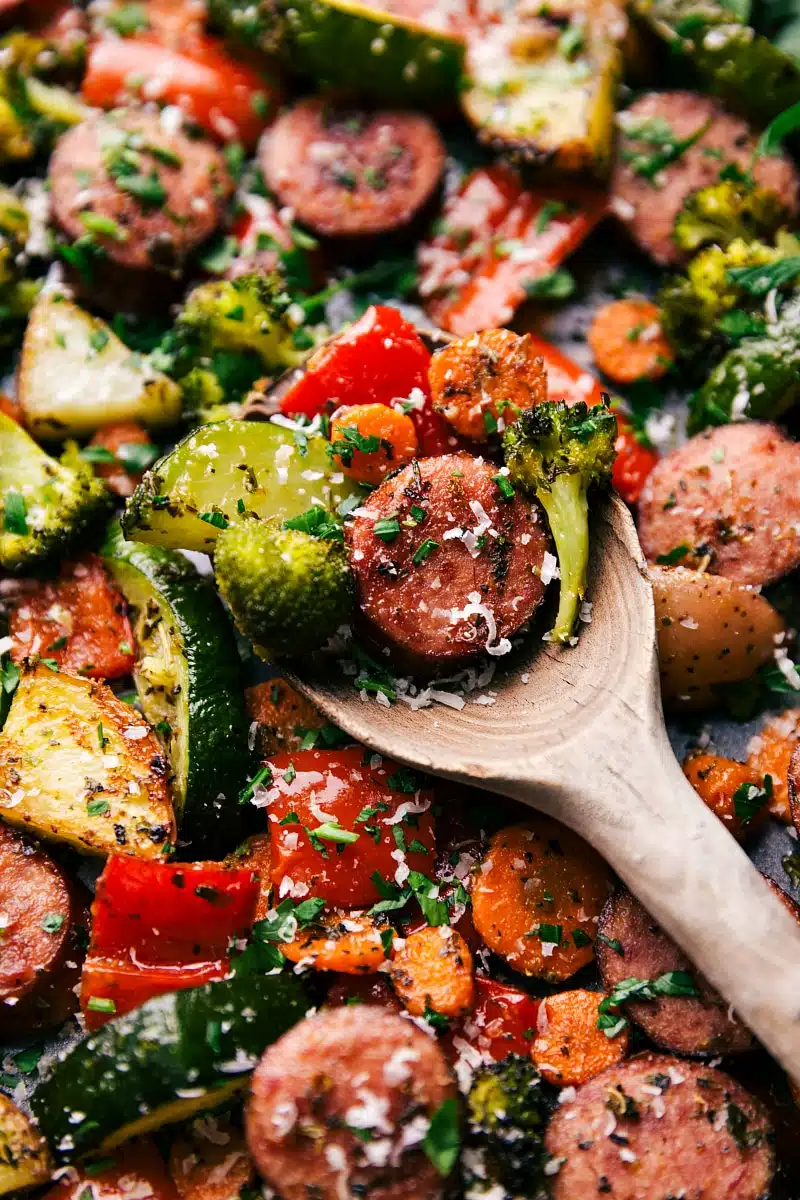 35 Best Meal Prep Recipes 13 One Pan Healthy Italian Sausage Veggies 1.jpg
