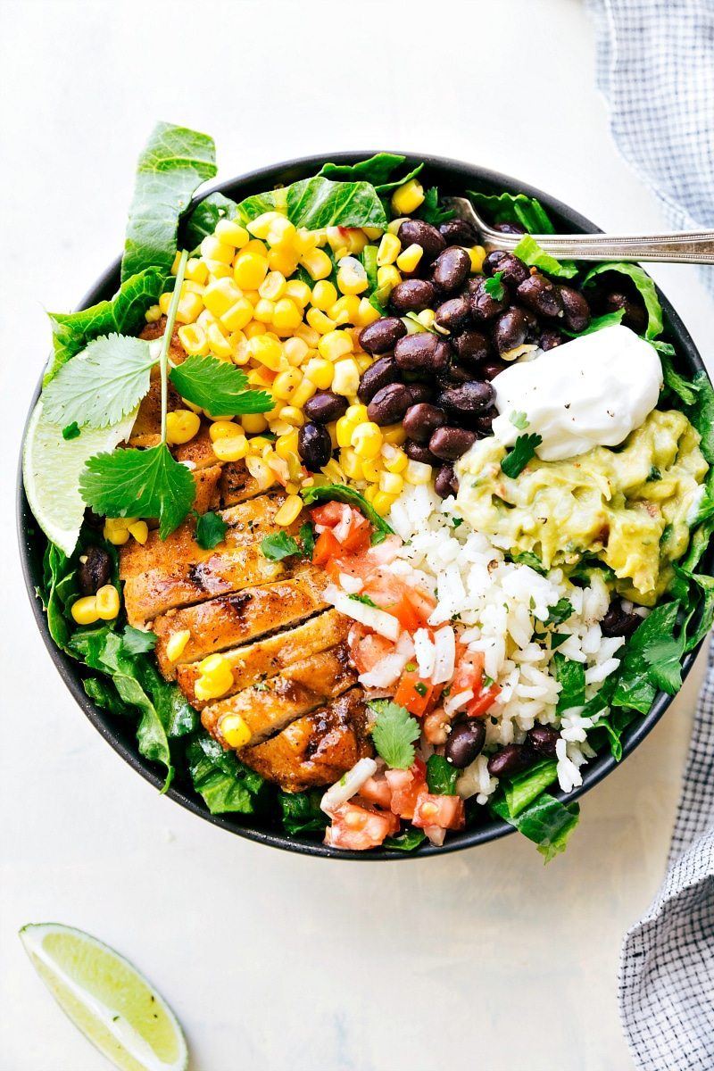 Weekday Meal-Prep Chicken Burrito Bowls Recipe by Tasty