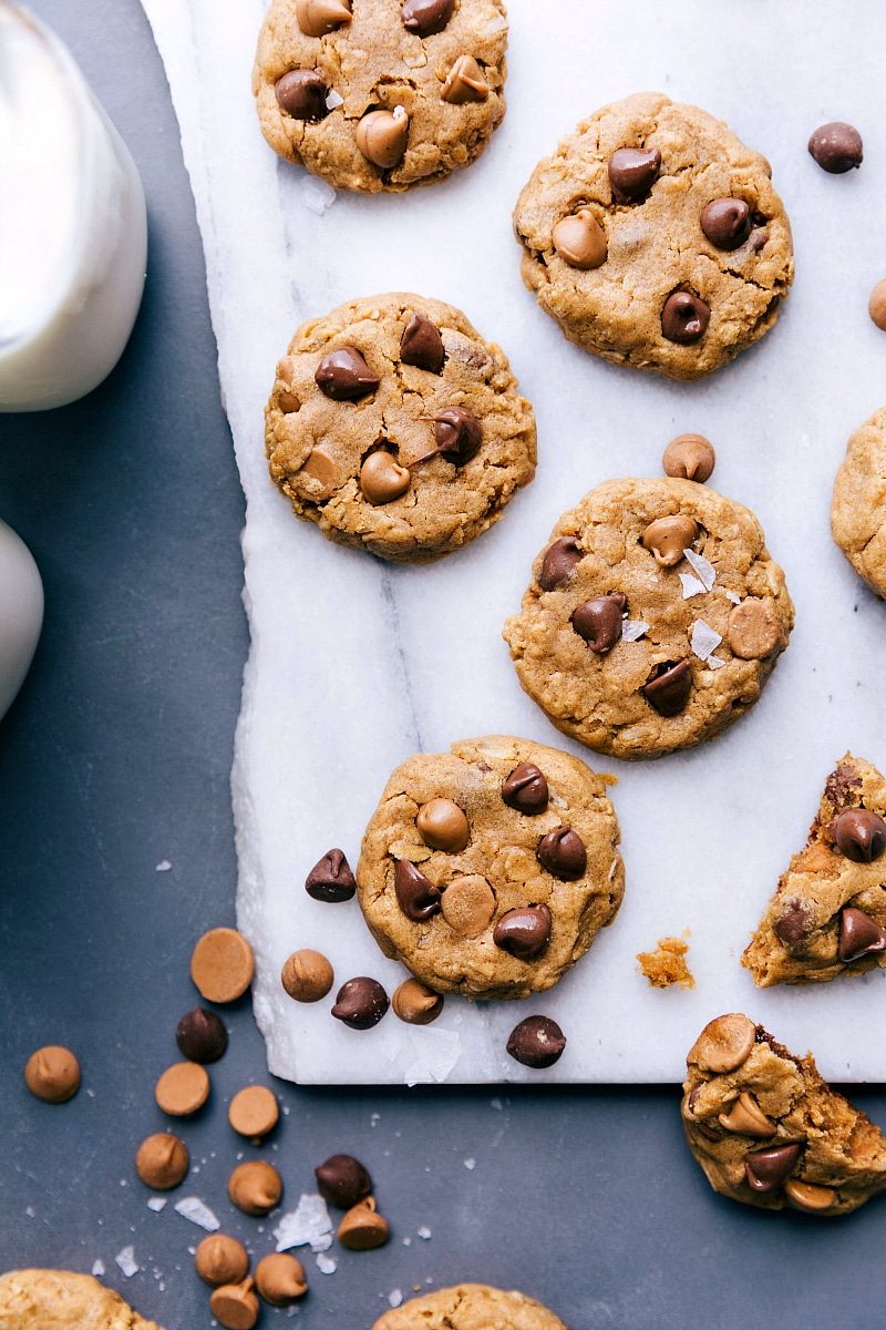 Overhead view of Healthy Breakfast Cookies