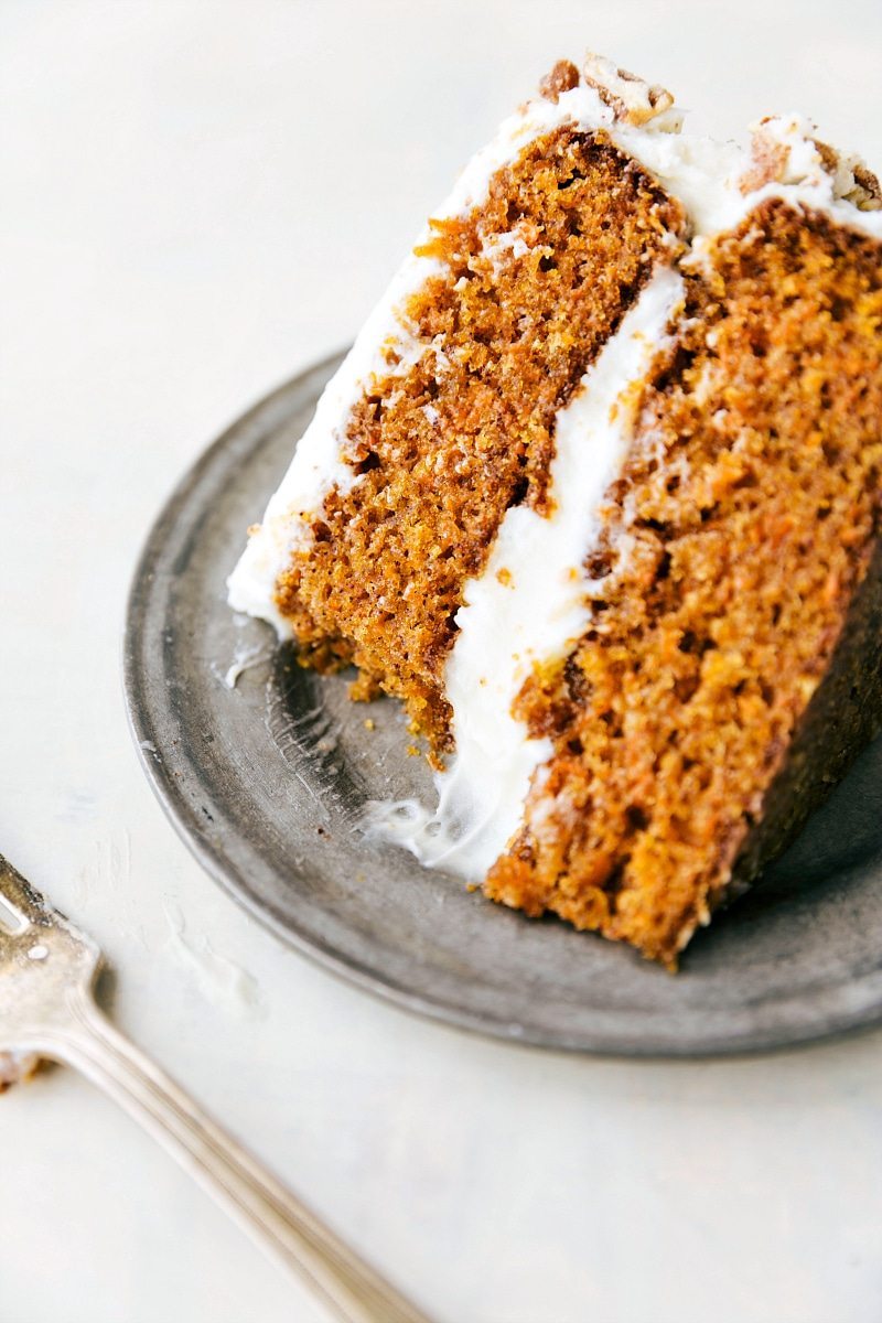 Image of a slice of the Carrot Cake