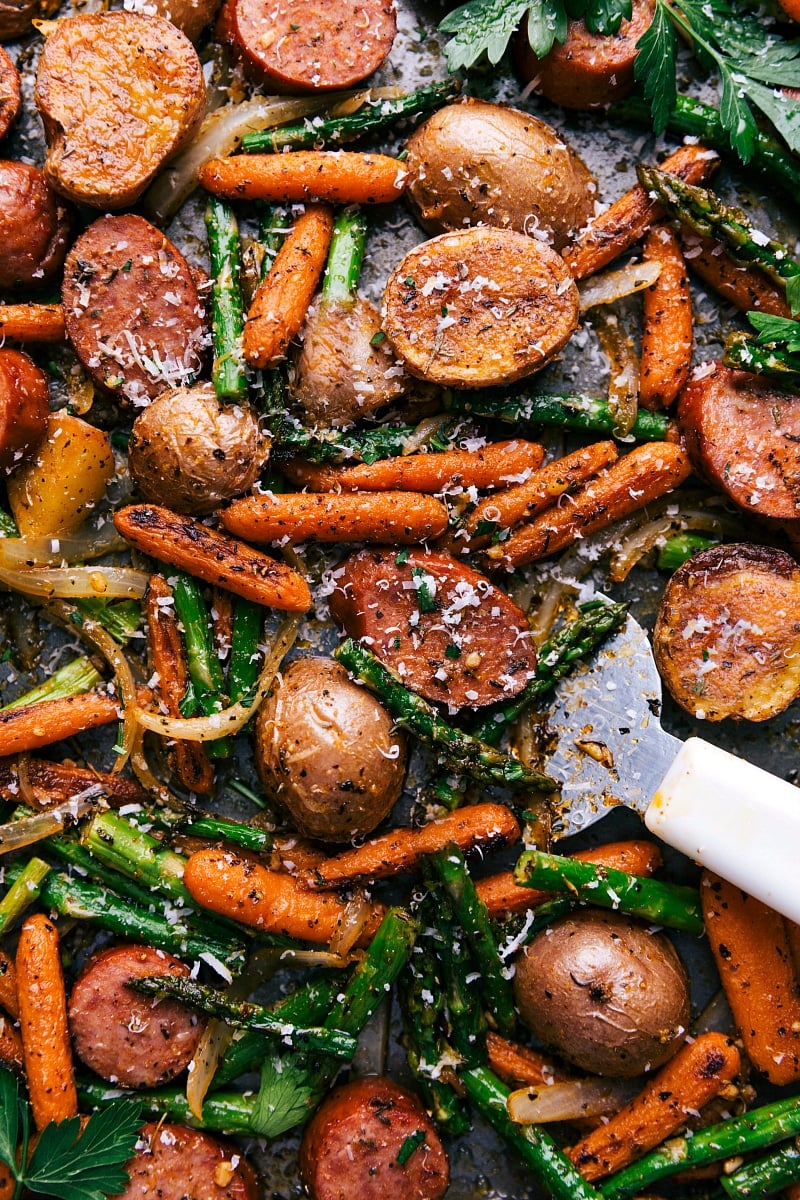 One-Pan Potatoes and Sausage