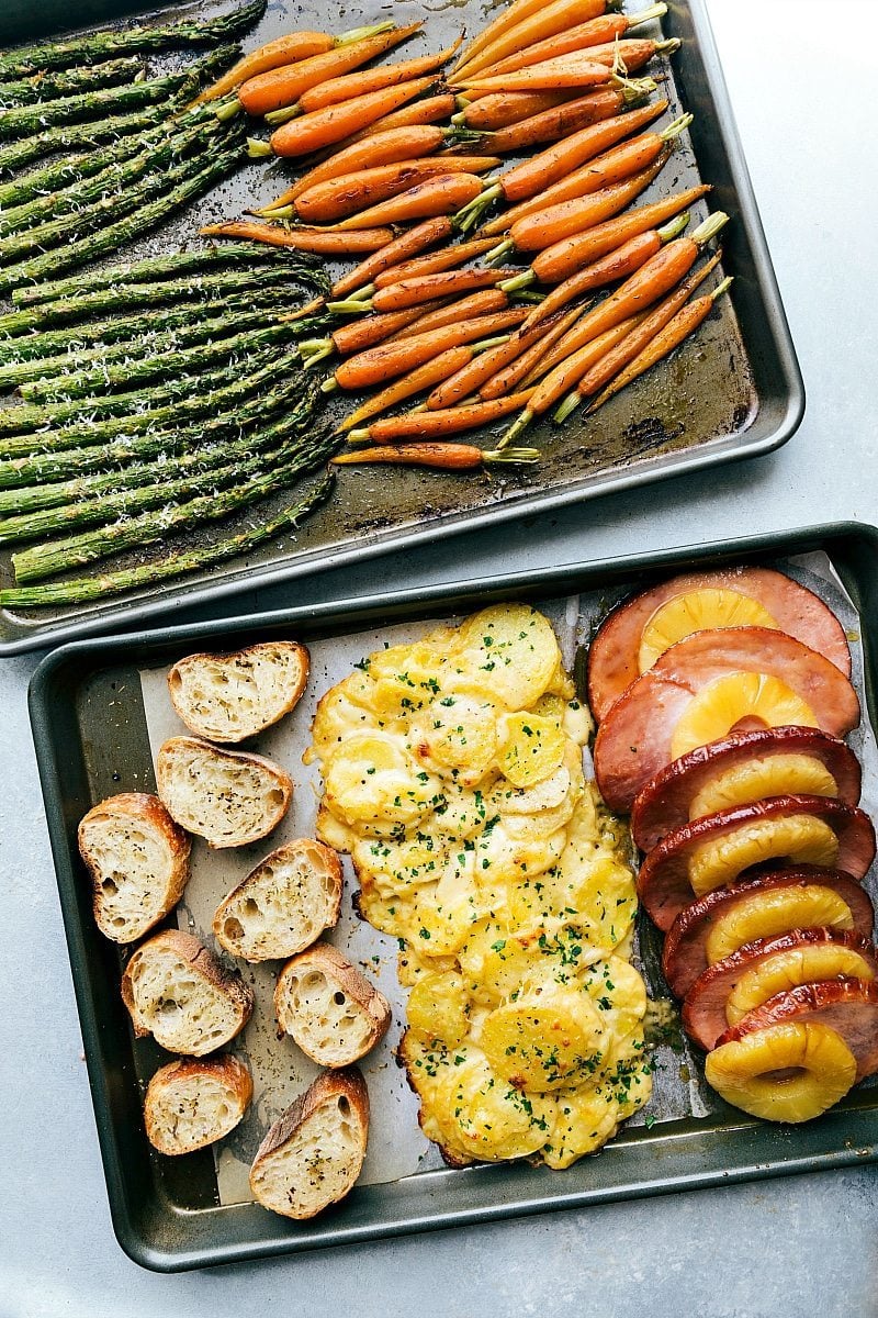 Sheet Pan Ham Dinner