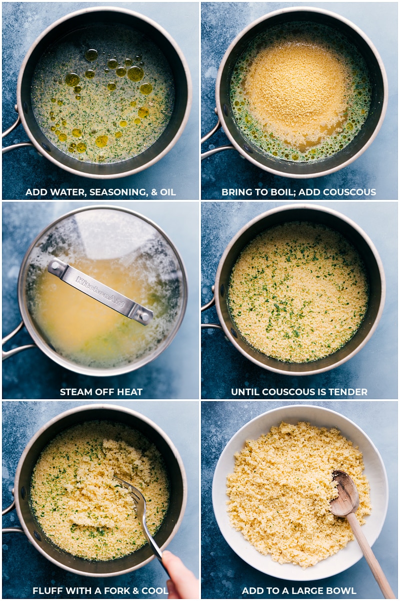 Process shots: making couscous
