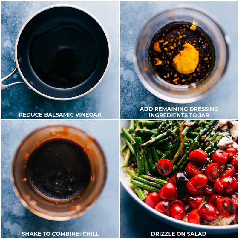 Process shot: making balsamic vinaigrette