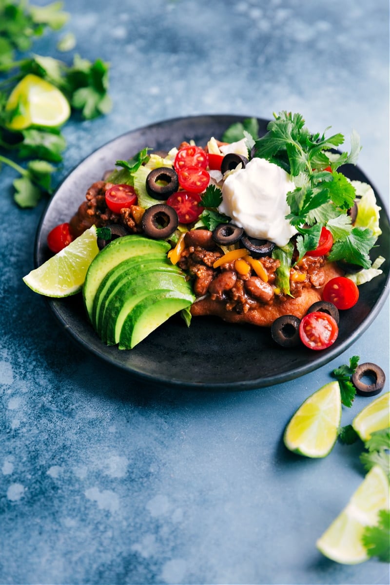 Image of the Navajo Tacos on a plate