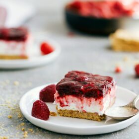 Raspberry Jello Dessert