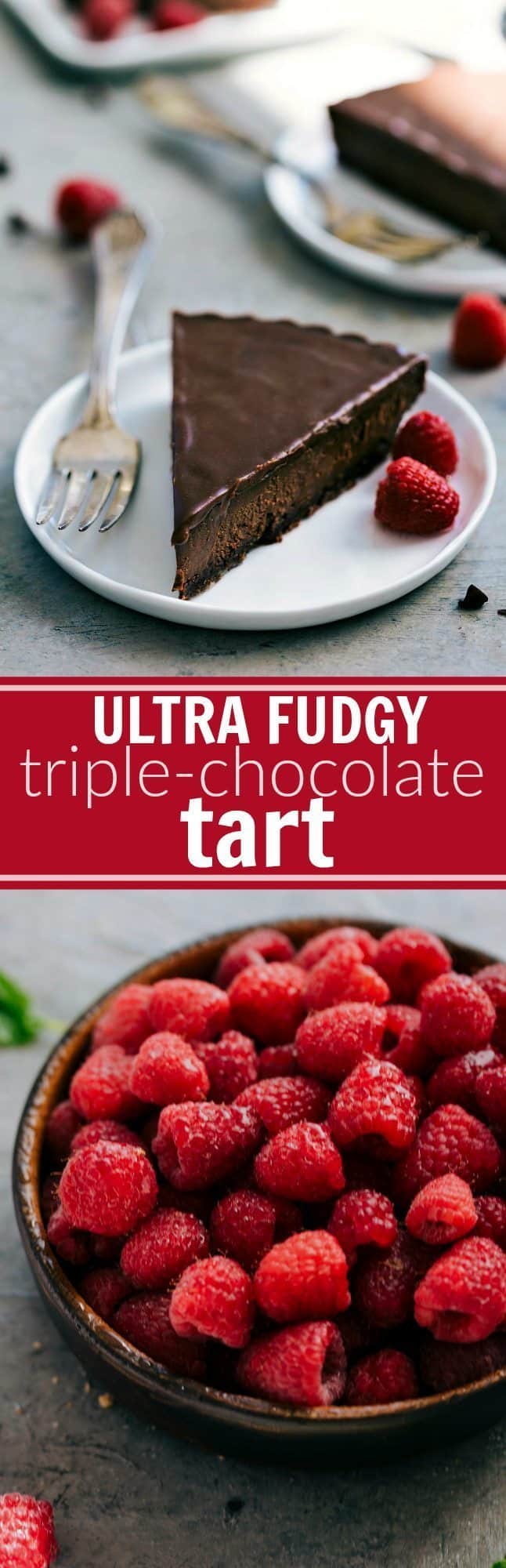 triple chocolate tart