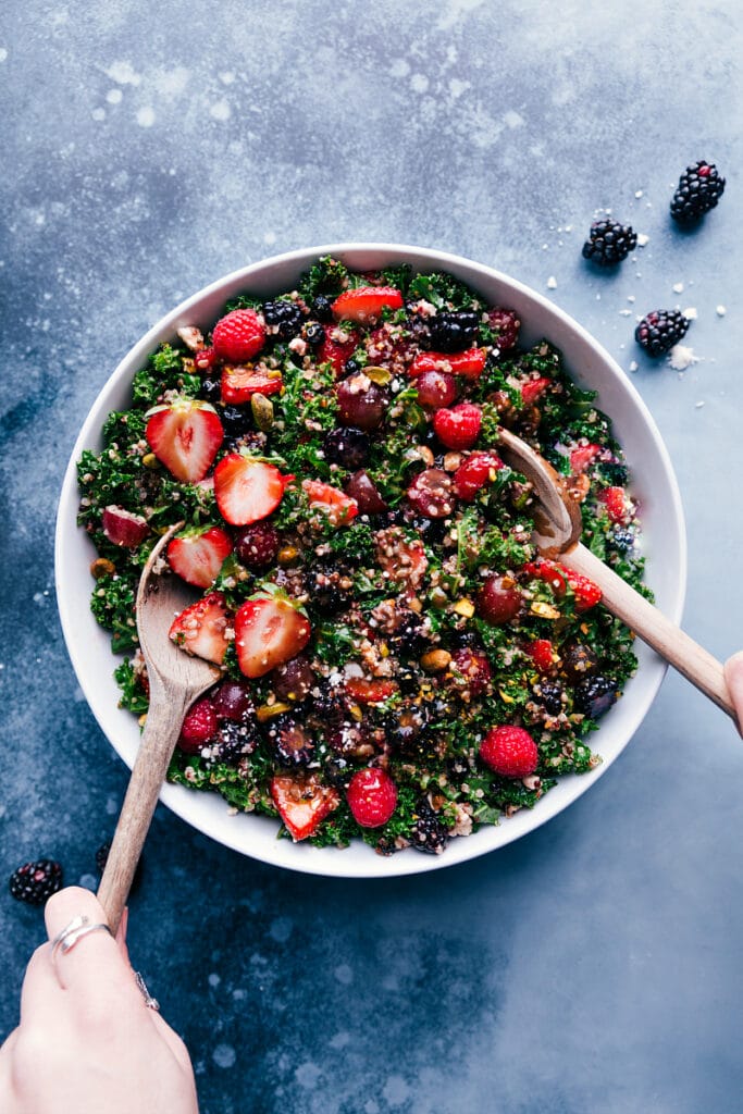 Kale and Quinoa Salad (Balsamic Dressing!) Chelsea's Messy Apron