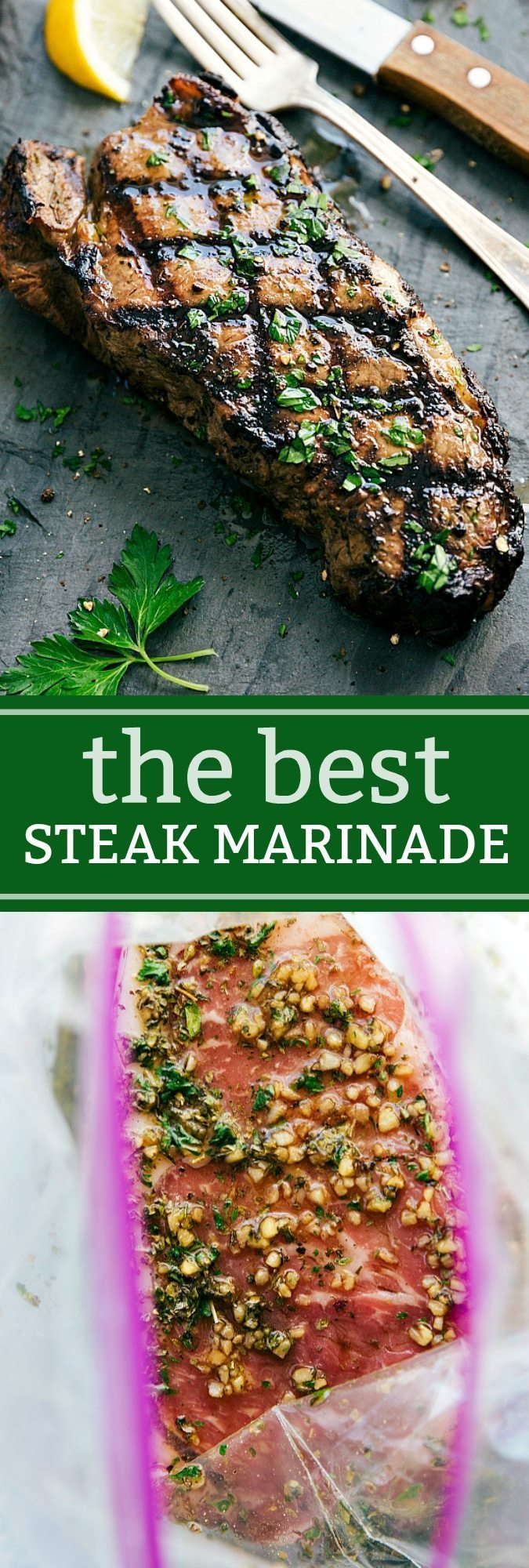 The BEST EVER Grilled Steak Marinade plus tips for grilling the best steak ever! I via chelseasmessyapron.com