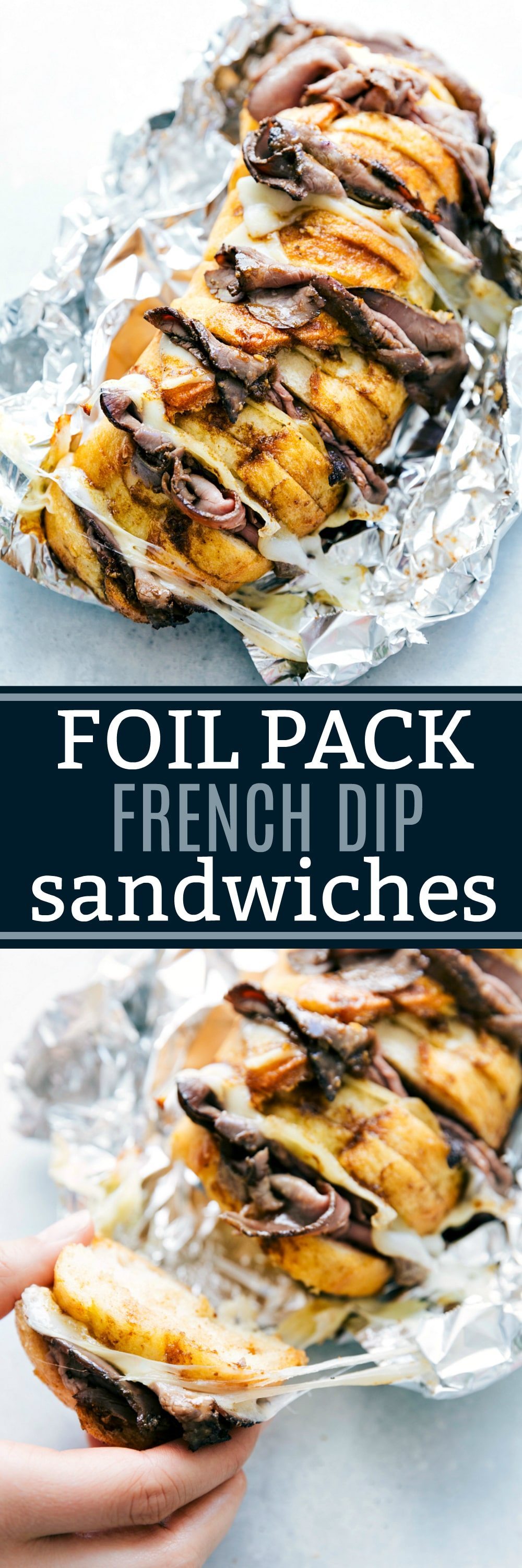 FOIL PACK French Dip Sandwiches! You will be blown away with how good and how EASY these are! Everyone loves them!! chelseasmessyapron.com