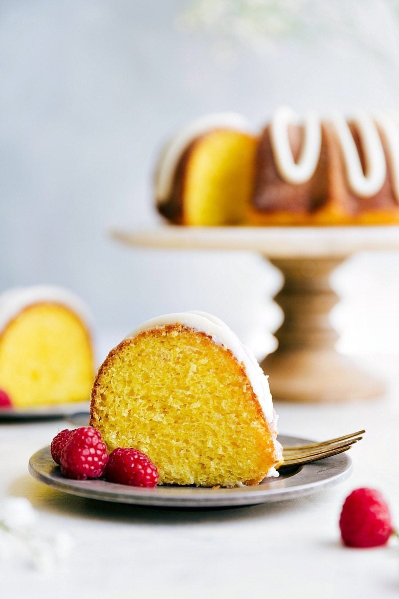 Lemon Bundt Cake with Lemon Buttercream Frosting | Chelsea's Messy Apron